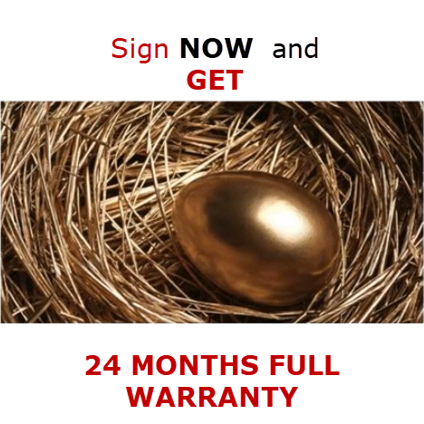 Golden Egg 24 months warranty